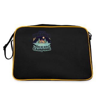 Camping Camping Tente de Vacances Cadeau - Sac Retro - noir/or - Dos