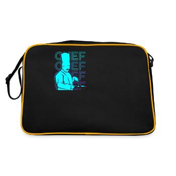 Chef Cooking Retro Cadeau - Sac Retro - noir/or - Dos