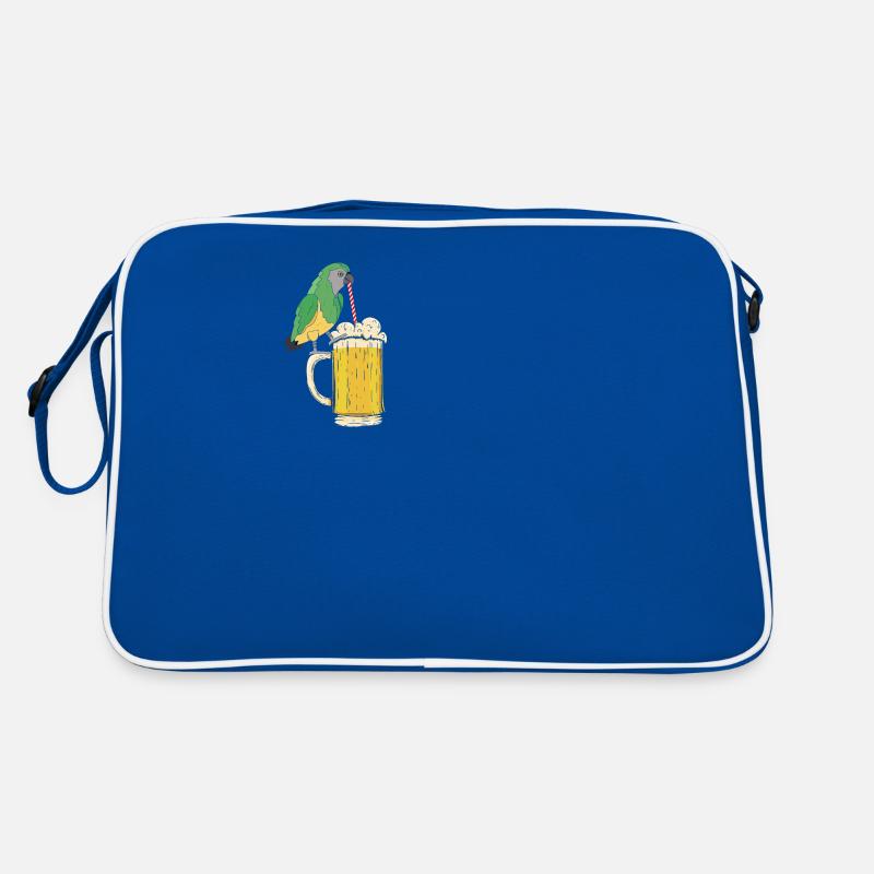 Parrot Beer Parrot Bird Lover Funny Retro Bag