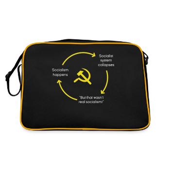 Anti-socialisme Anti-communisme Pro-capitalisme - Sac Retro - noir/or - Dos