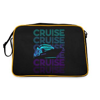 Cadeau rétro de navire de croisière - Sac Retro - noir/or - Dos