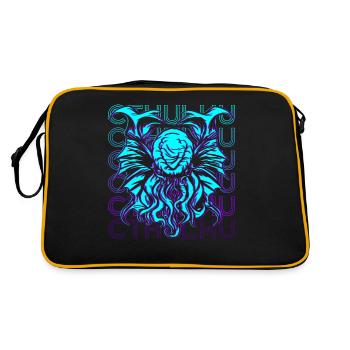 Cthulhu Necronomicon Monster Retro Gift - Retro Bag - black/gold - Back