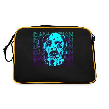 Cadeau rétro dalmate - Sac Retro - noir/or - Dos