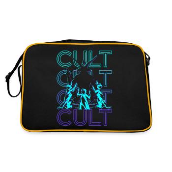 Cult Baphomet Occult Paganism Wicca Retro Geschen - Retro Bag - black/gold - Back