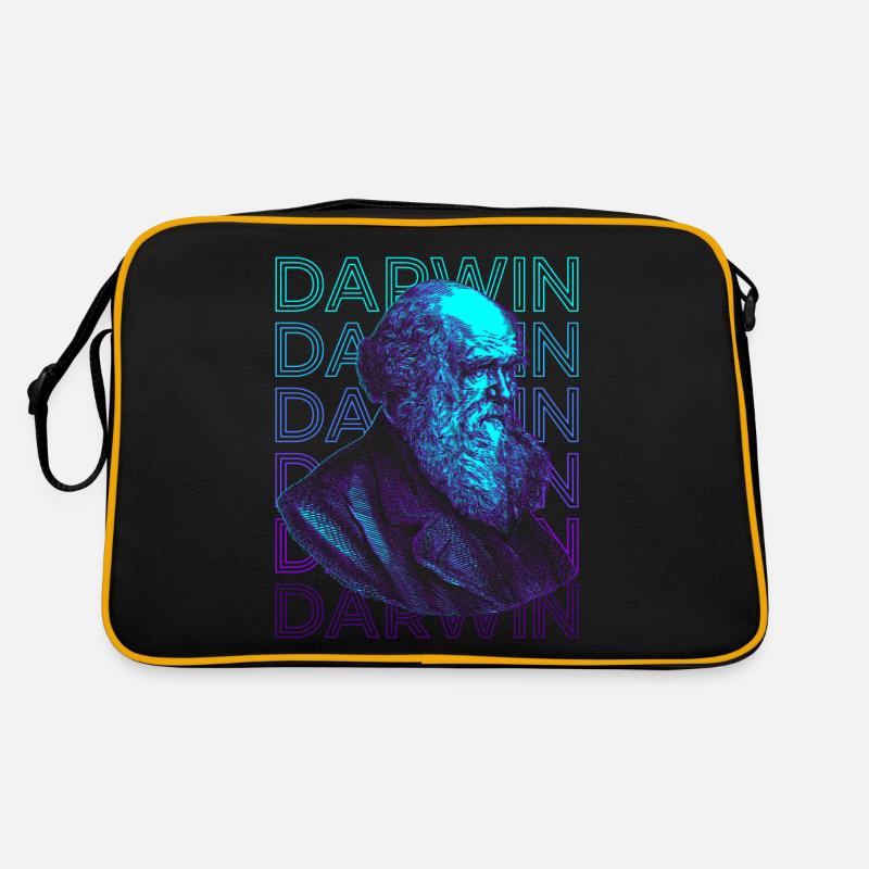 Charles Darwin Evolutionstheorie Retro Geschenk Retro Tasche