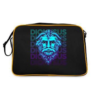 Dionysos Dieu grec Mythe grec antique - Sac Retro - noir/or - Dos