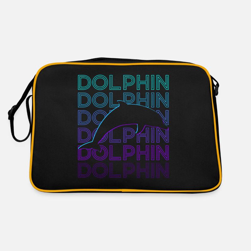 Delphin Retro Geschenk Retro Tasche