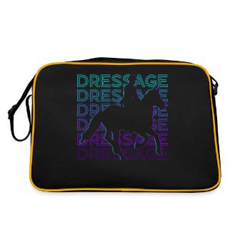 Dressage Rétro Cadeau - Sac Retro - noir/or - Dos