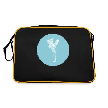 Leek - Retro Bag - black/gold - Back