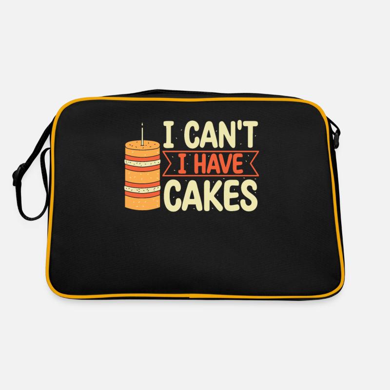 Ich Kann Nicht Ich Habe Kuchen | Backen Tshirt | Retro Tasche