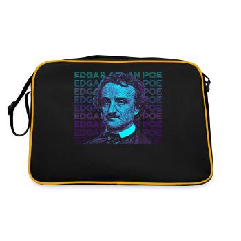 Edgar Allan Poe Cadeau Rétro - Sac Retro - noir/or - Dos