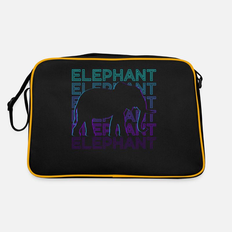 Cadeau rétro éléphant Sac Retro