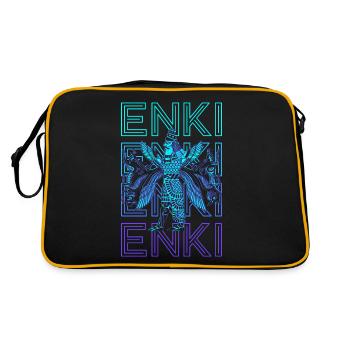 Enki Ancien Dieu Sumérien Mythologie Ancienne Got - Sac Retro - noir/or - Dos