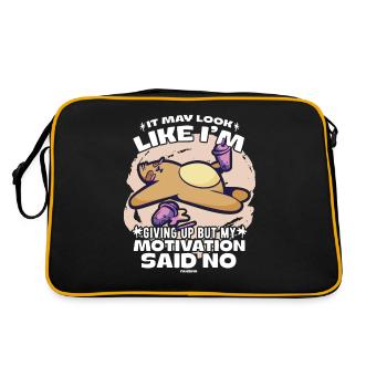 Motivation - Retro Bag - black/gold - Back