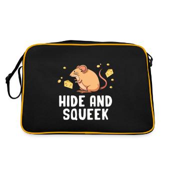 Souris Souris Cadeau Rat Rongeur Souris Souris Lousemaus - Sac Retro - noir/or - Dos