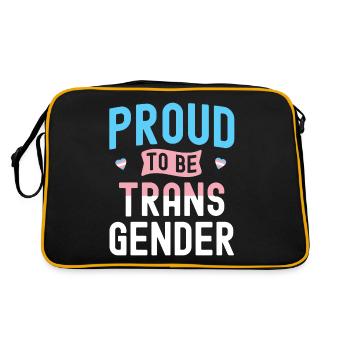 Transgenre Tshirt Transsexual Pride - Sac Retro - noir/or - Dos