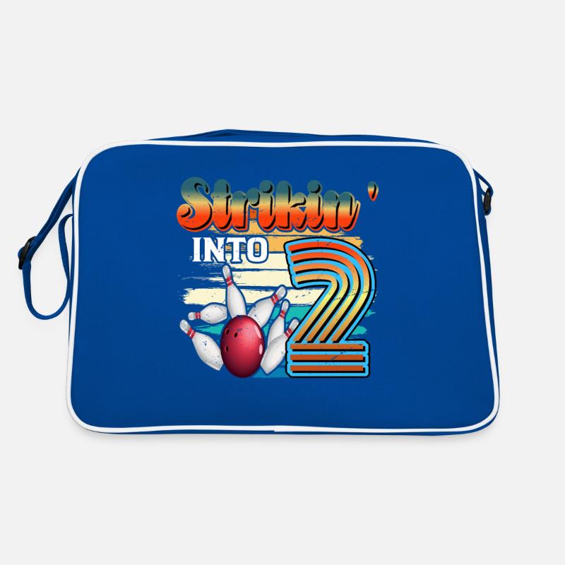 Strikin' Into 2 Bowling Bowler 2ème anniversaire Sac Retro