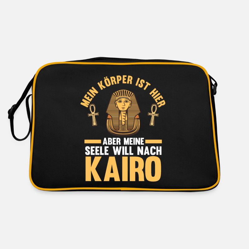 Meine Seele will nach Kairo Retro Tasche