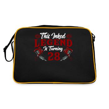 Cette légende de l’encre fête ses 28 ans Awesome 28. - Sac Retro - noir/or - Dos