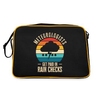 Storm Hunter Tornados Storm Chaser Gift - Retro Bag - black/gold - Back