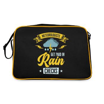 Storm Hunter Tornados Storm Chaser Gift - Retro Bag - black/gold - Back
