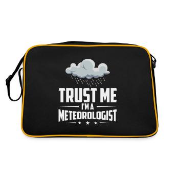 Storm Hunter Tornados Storm Chaser Gift - Retro Bag - black/gold - Back