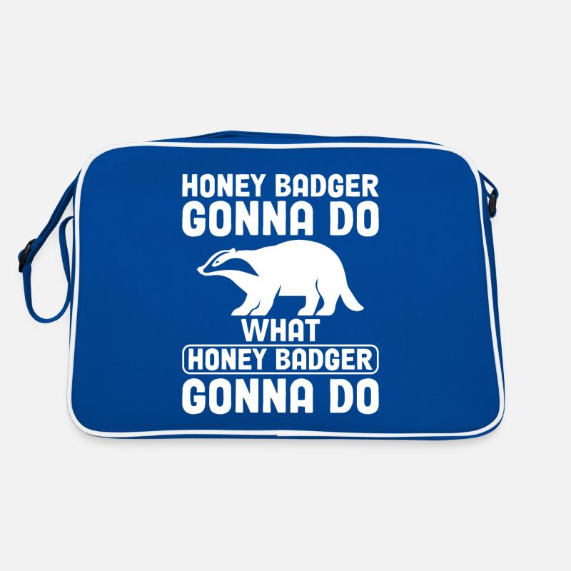 Lustiger Honigdachs Retro Tasche