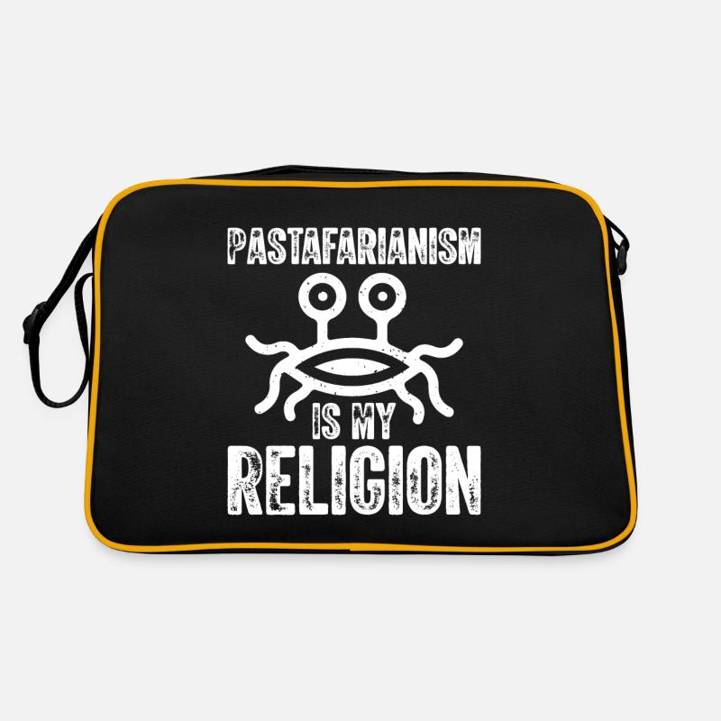 Fliegendes Spaghettimonster FSM Retro Tasche