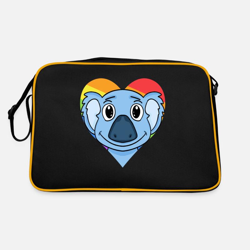 LGBT Tier Koala Regenbogen Retro Tasche