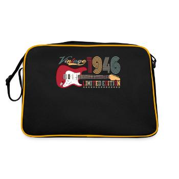 Vintage 1946 Édition Limitée 76ème anniversaire | - Sac Retro - noir/or - Dos