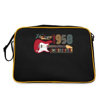 Vintage 1958 Édition Limitée 64ème anniversaire | - Sac Retro - noir/or - Dos