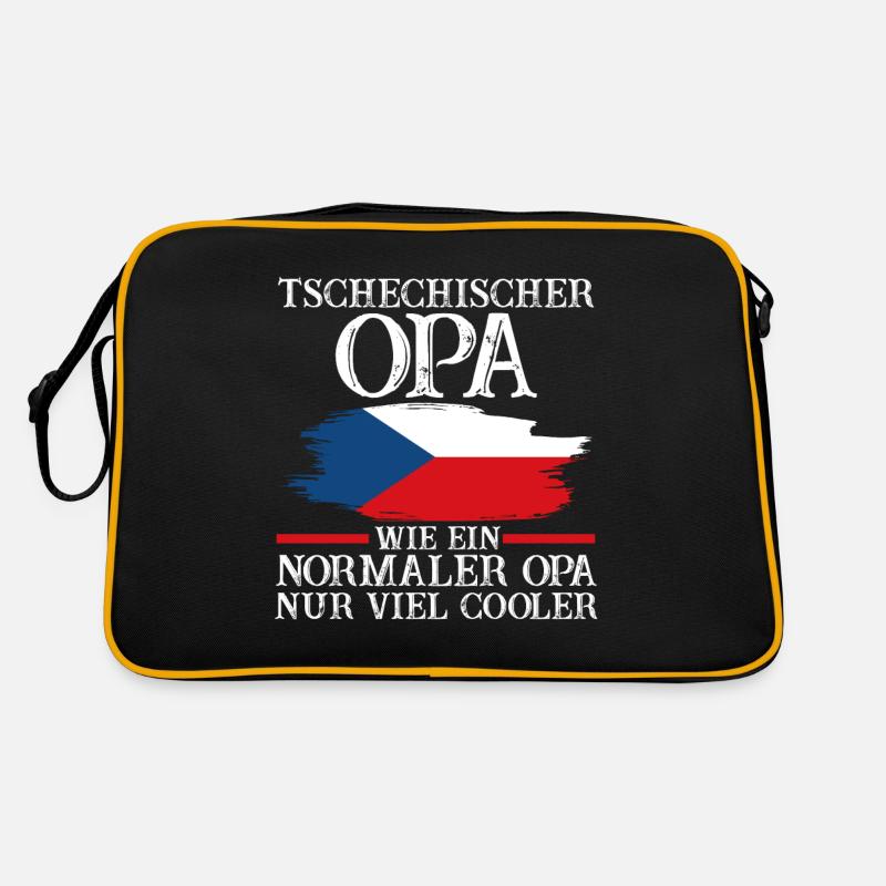 Tschechischer Opa Tscheche Tschechien Retro Tasche