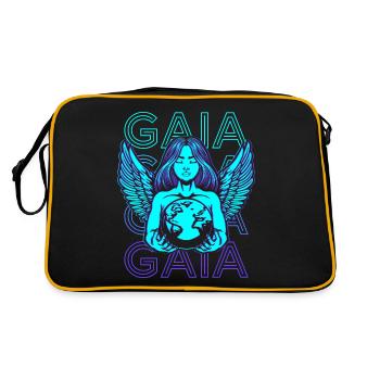 Gaïa Déesse grecque Terre Mère Rétro - Sac Retro - noir/or - Dos