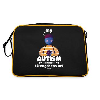 Autistique - Sac Retro - noir/or - Dos