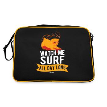 Surf School Saying - Retro Bag - black/gold - Back