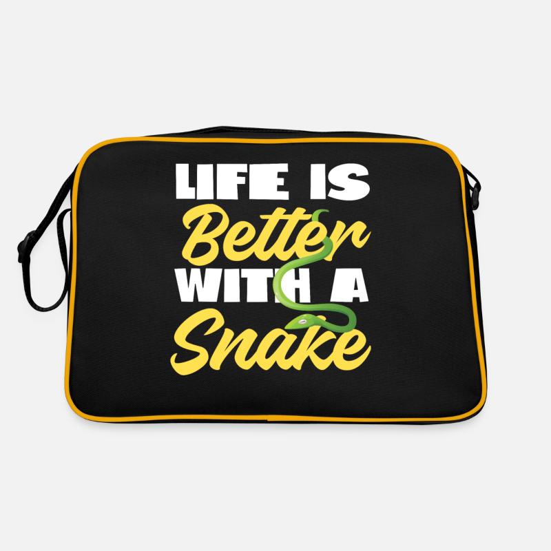 Serpent Serpent La vie est meilleure avec Sac Retro