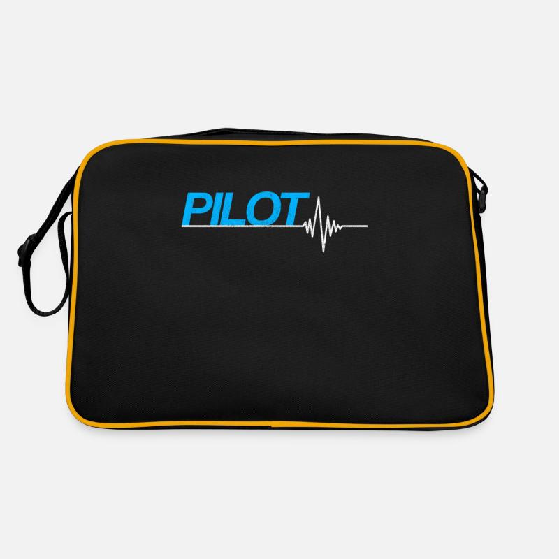 Pilot Herzschlag Retro Tasche