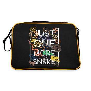 Snake Serpent Just One More Snake - Retro Tasche - Schwarz/Gold - Hinten
