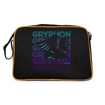 Griffin Greek Mythology Ancient Greek - Retro Bag - black/gold - Back