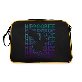 Hippogriffe Hippogryphe Mythologie grecque - Sac Retro - noir/or - Dos