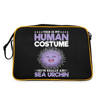 C’est mon costume humain je suis vraiment - Sac Retro - noir/or - Dos
