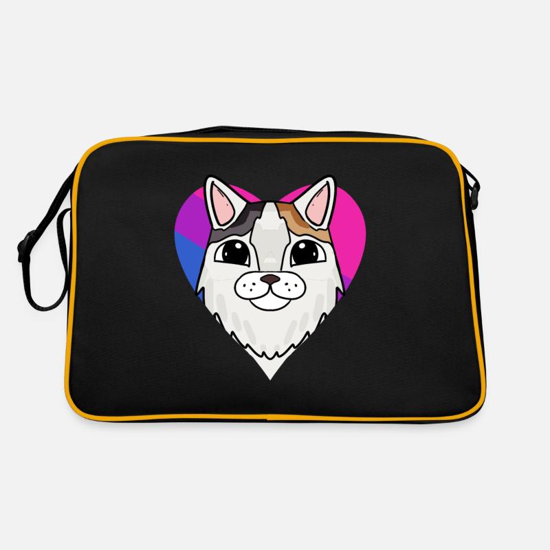 Bisexuell Türkisch Van Katze Geschenk Retro Tasche