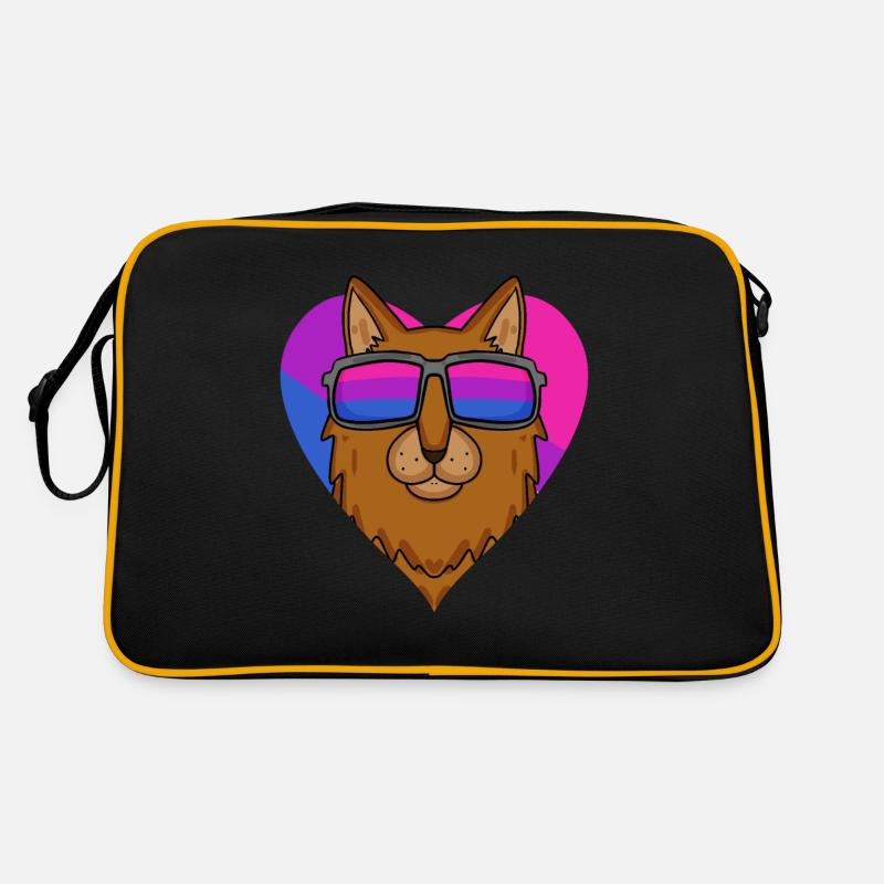 Bisexuell Somali Katze Geschenk Retro Tasche