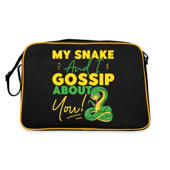 Serpent Serpent Mon Serpent Et Moi - Sac Retro - noir/or - Dos