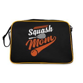 Cool Squash Maman Joueur de Squash Maman - Sac Retro - noir/or - Dos