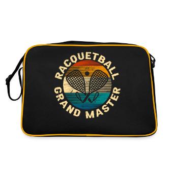 Retro Crossing Rackets Racquetball Grand Master - Retro Bag - black/gold - Back
