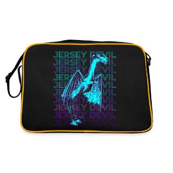 Jersey Devil Cryptozoology Retro - Retro Bag - black/gold - Back
