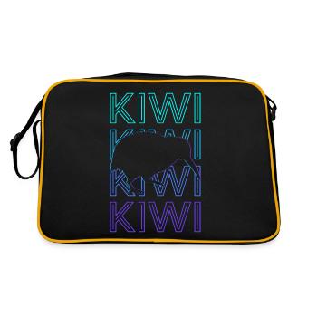 Kiwi Rétro - Sac Retro - noir/or - Dos