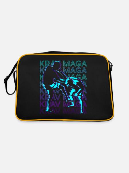 Krav Maga Retro - Retro Tasche - Schwarz/Gold
