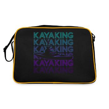 Kayak Kayaker Kayak Rétro - Sac Retro - noir/or - Dos